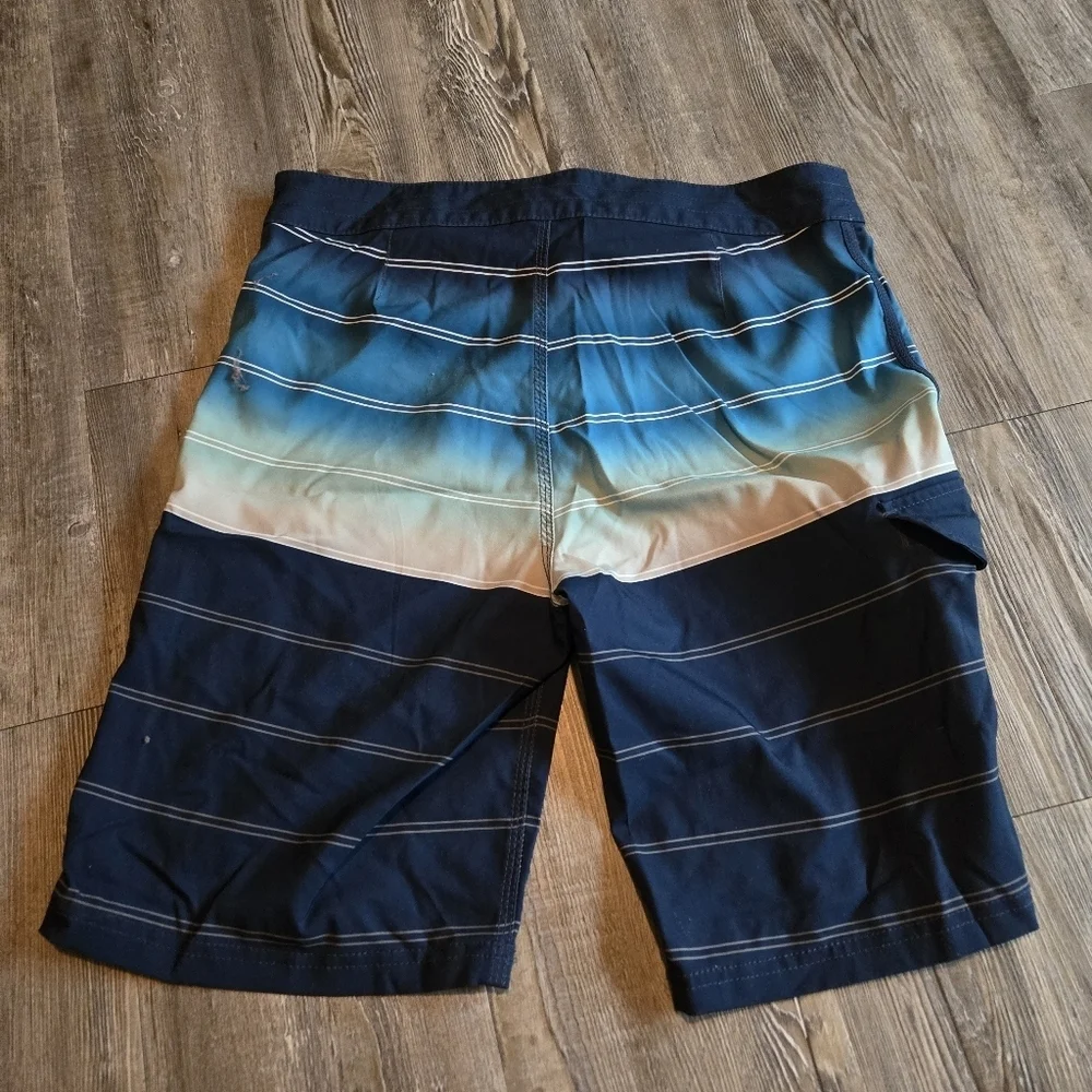 Men's Blue Gradient Swim Shorts